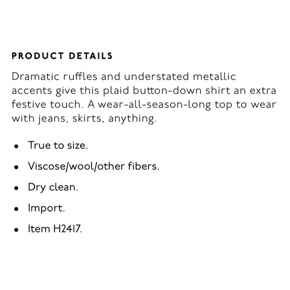 SALE!! Ruffle blouse - Picture 3 of 3